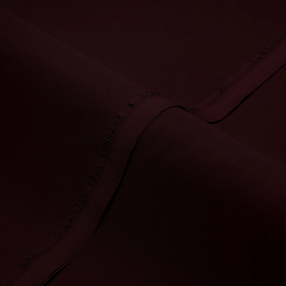 Dark Maroon Plain Kunhaar Wash N Wear Shalwar Kameez Fabric