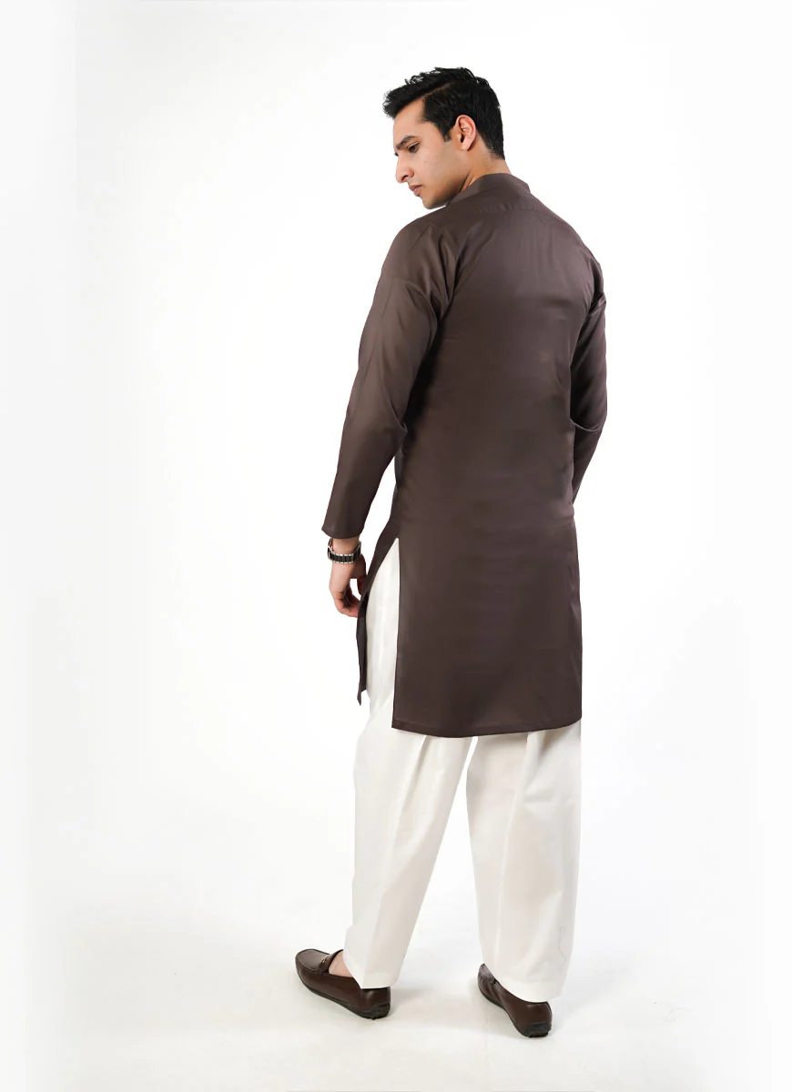 Dotted Dobby Design Phantom Cotton Kurta - Image 3