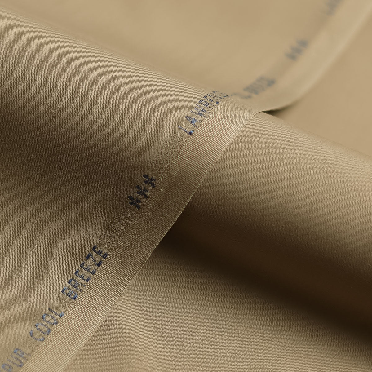 Light Brown Plain Cool Breeze Wash N Wear Shalwar Kameez Fabric