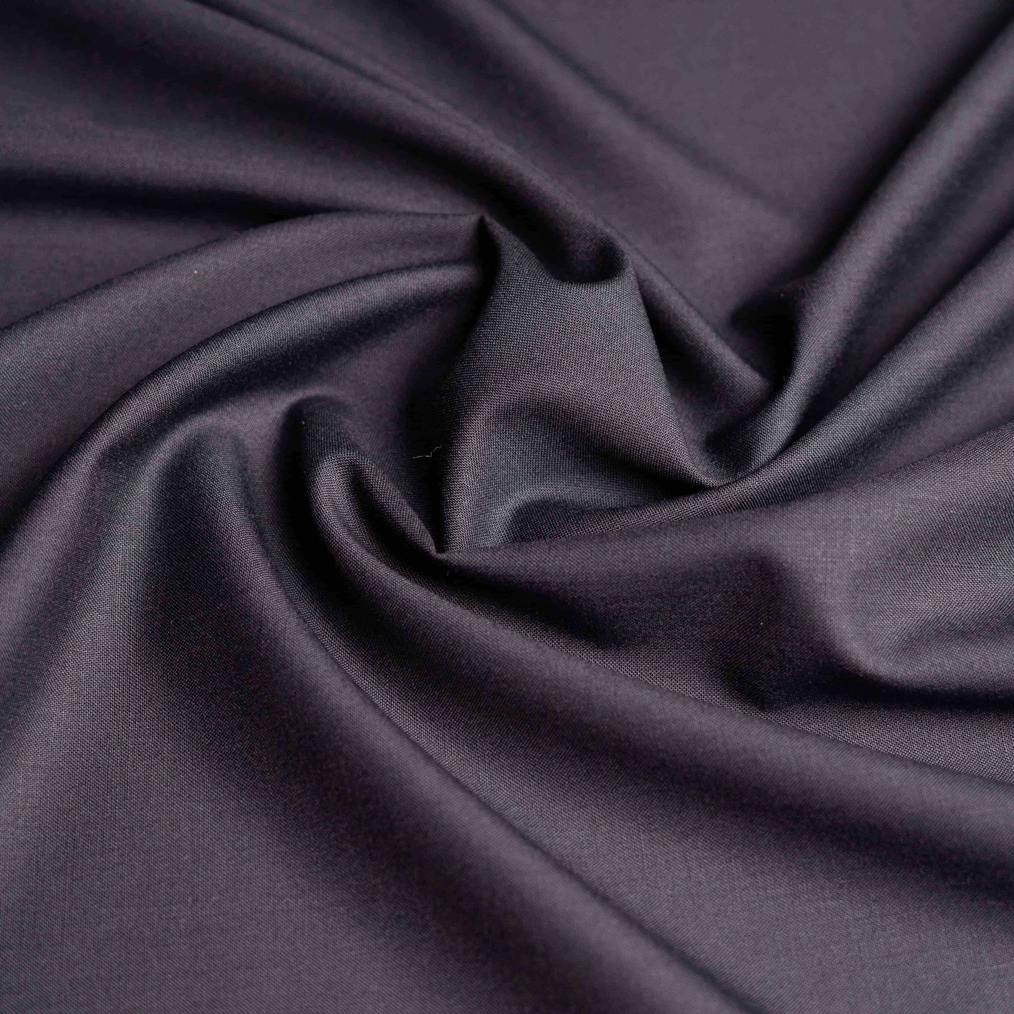 Blue Plain Wool Blend, Featherlight Suiting Fabric - Image 2