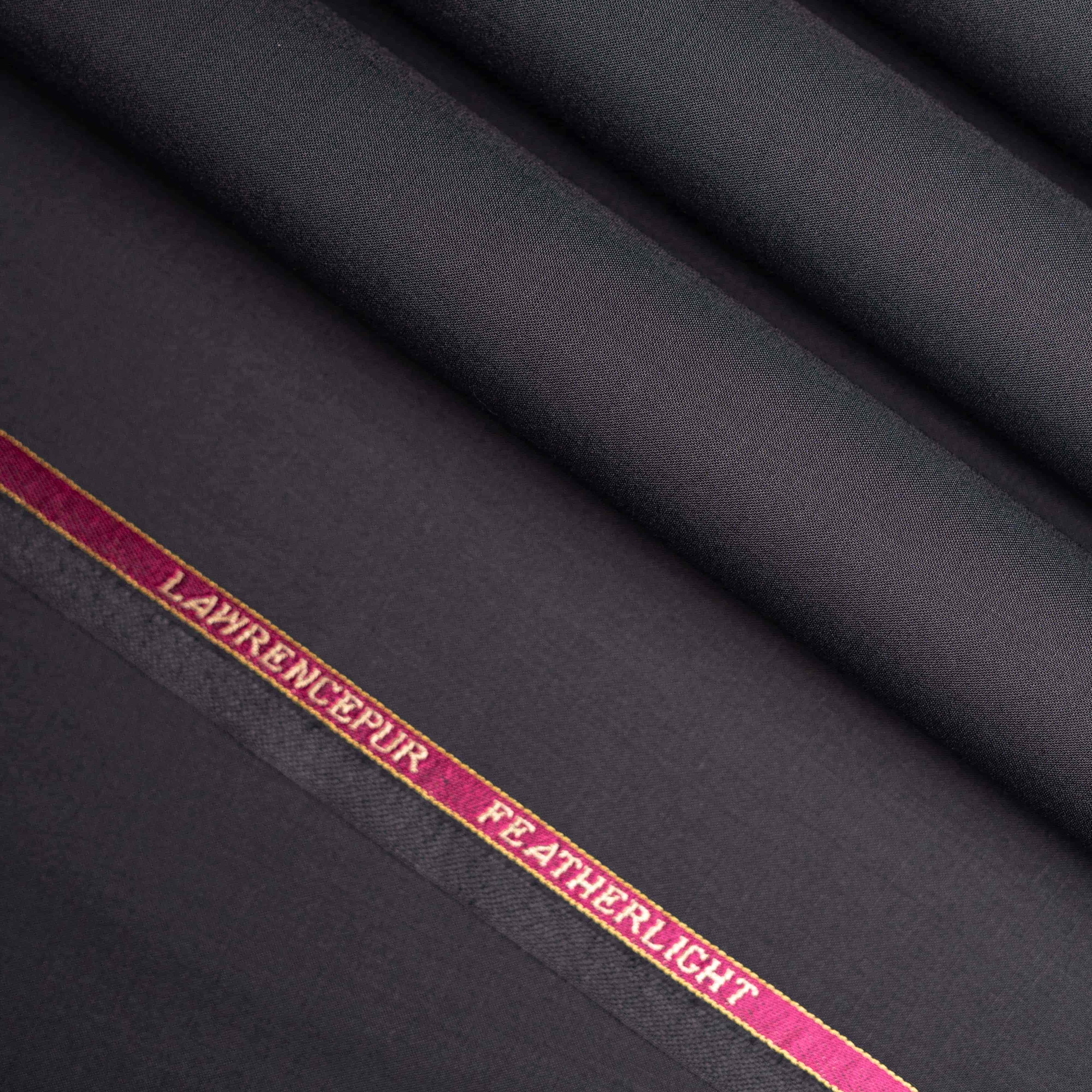 Blue Plain Wool Blend, Featherlight Suiting Fabric - Image 3