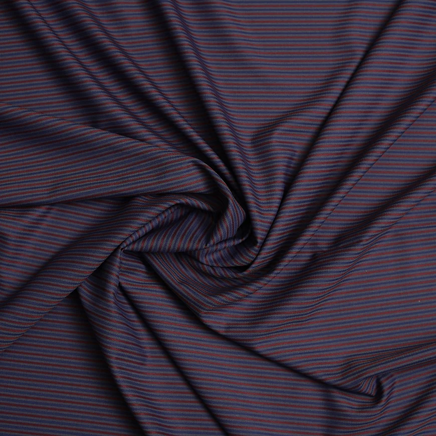 Lyla Multi Striped Winter Fabric - Unstitched