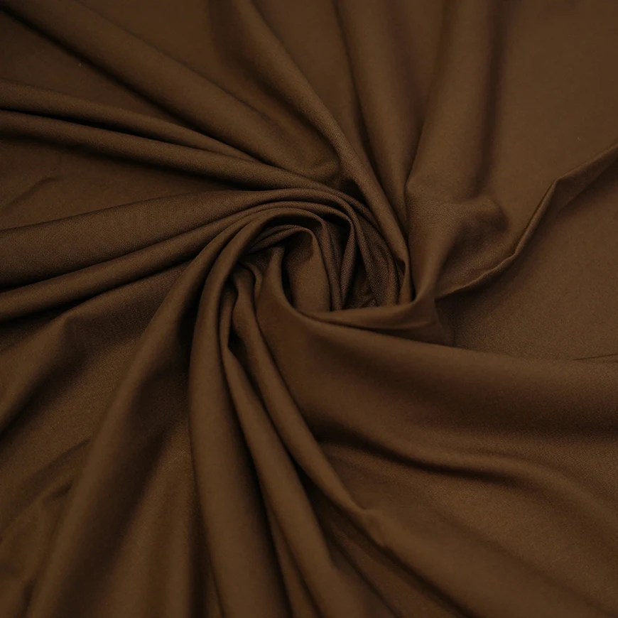 Lyla Dark Brown Winter Fabric - Unstitched - Image 3