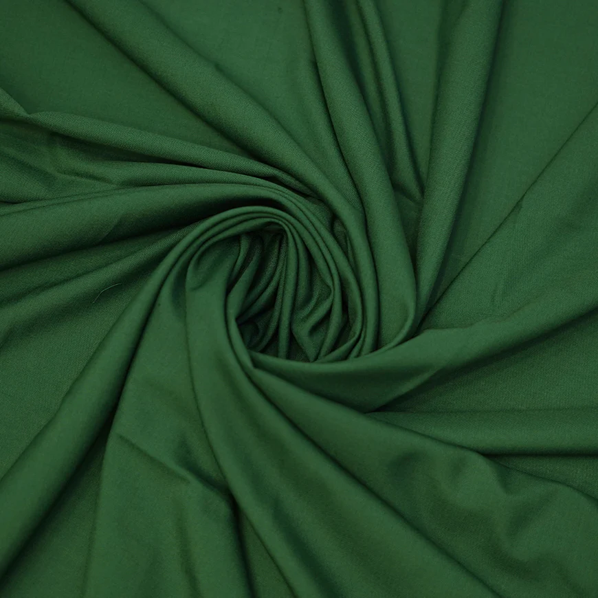 Lyla Dark Green Winter Fabric - Unstitched - Image 2