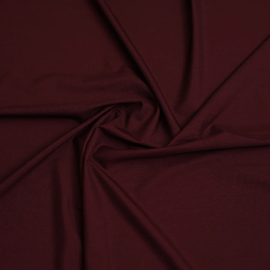 Lyla Dark Maroon Winter Fabric - Unstitched