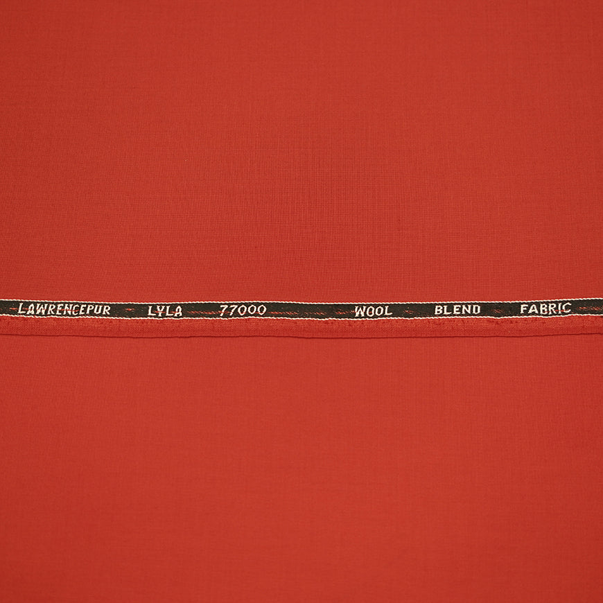 Lyla Red Winter Fabric - Unstitched for Women - Image 3