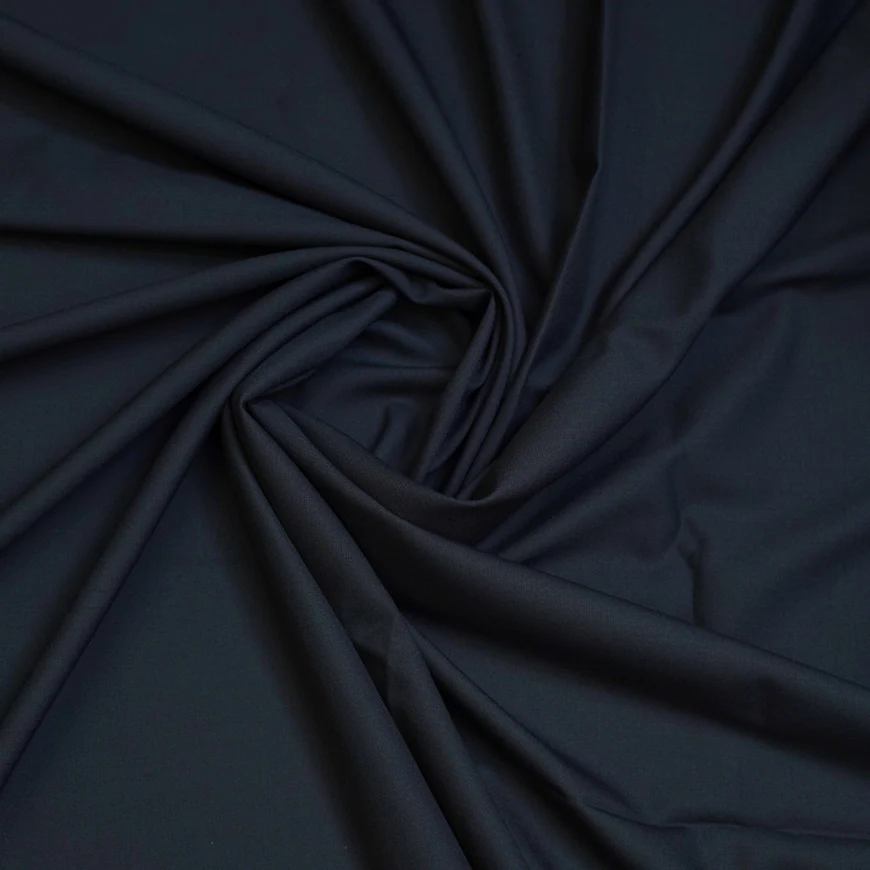Fabric - Super Fine Navy Blue Plain - Image 3