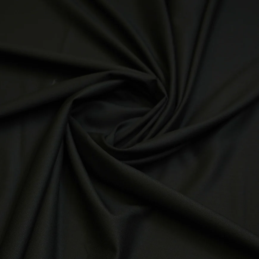 Black Textured Tropical Exclusive Suiting Fabric - Image 3