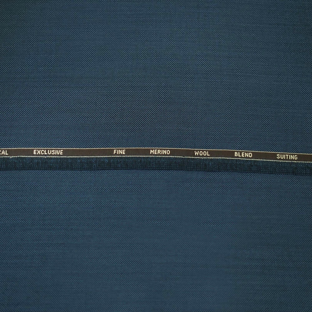 Blue Bird Eye Textured Tropical Exclusive Suiting Fabric - Image 2