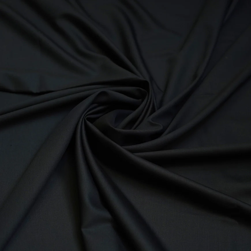 Blue Plain Wool Blend, Tropical Exclusive Suiting Fabric - Image 3