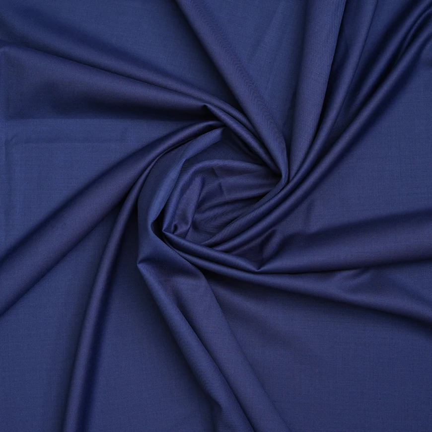 Royal Blue Plain Wool Blend, Tropical Exclusive Suiting Fabric - Image 3