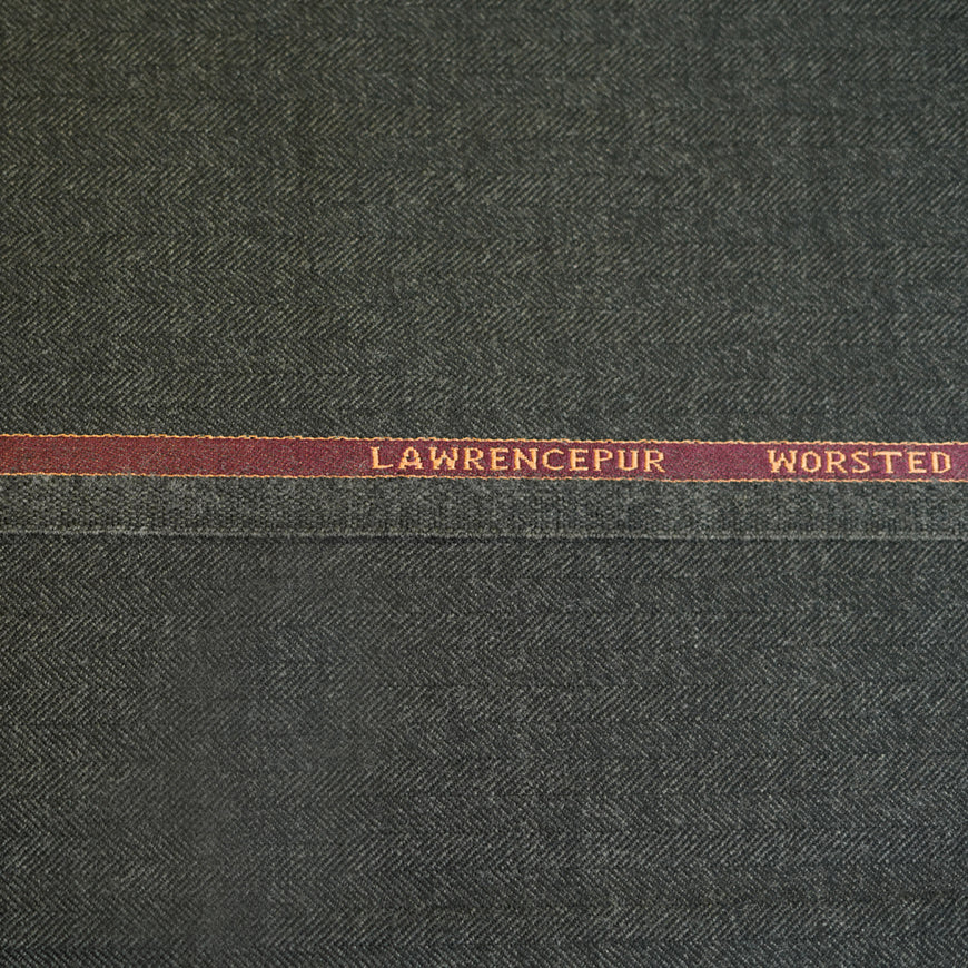 Grey Textured Worsted Tweed Jacketing Fabric - Image 2