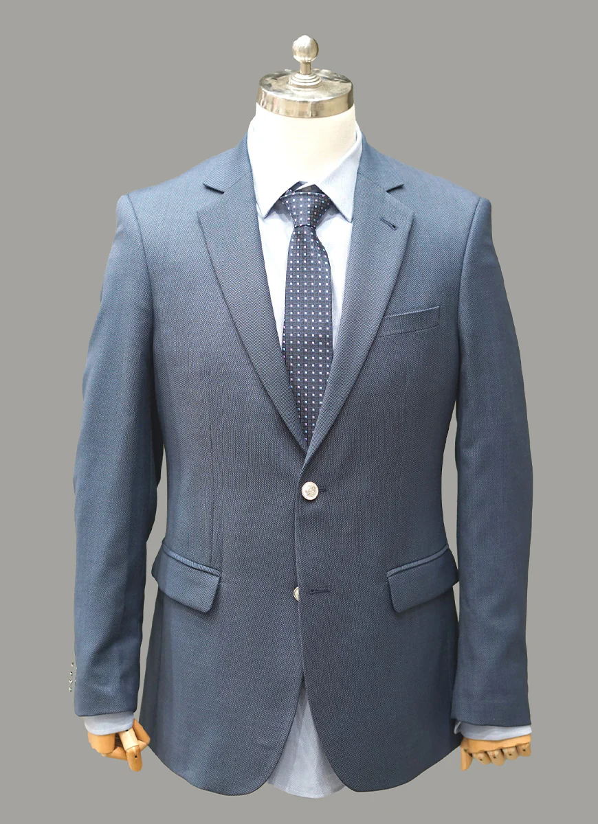 Classic Blazer - Tropical Exclusive Blue Bird Eye Textured