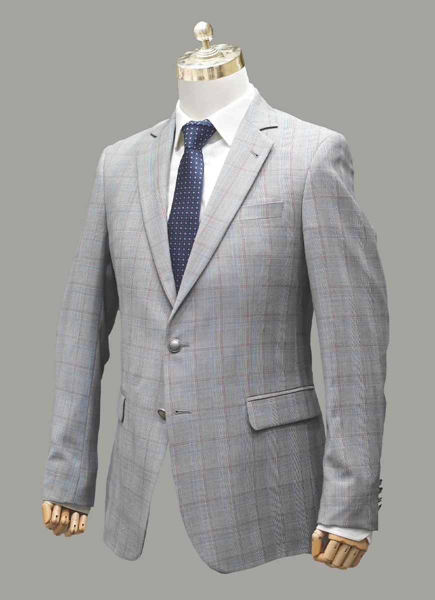 Classic Blazer - Tropical Exclusive Grey Checks - Image 2