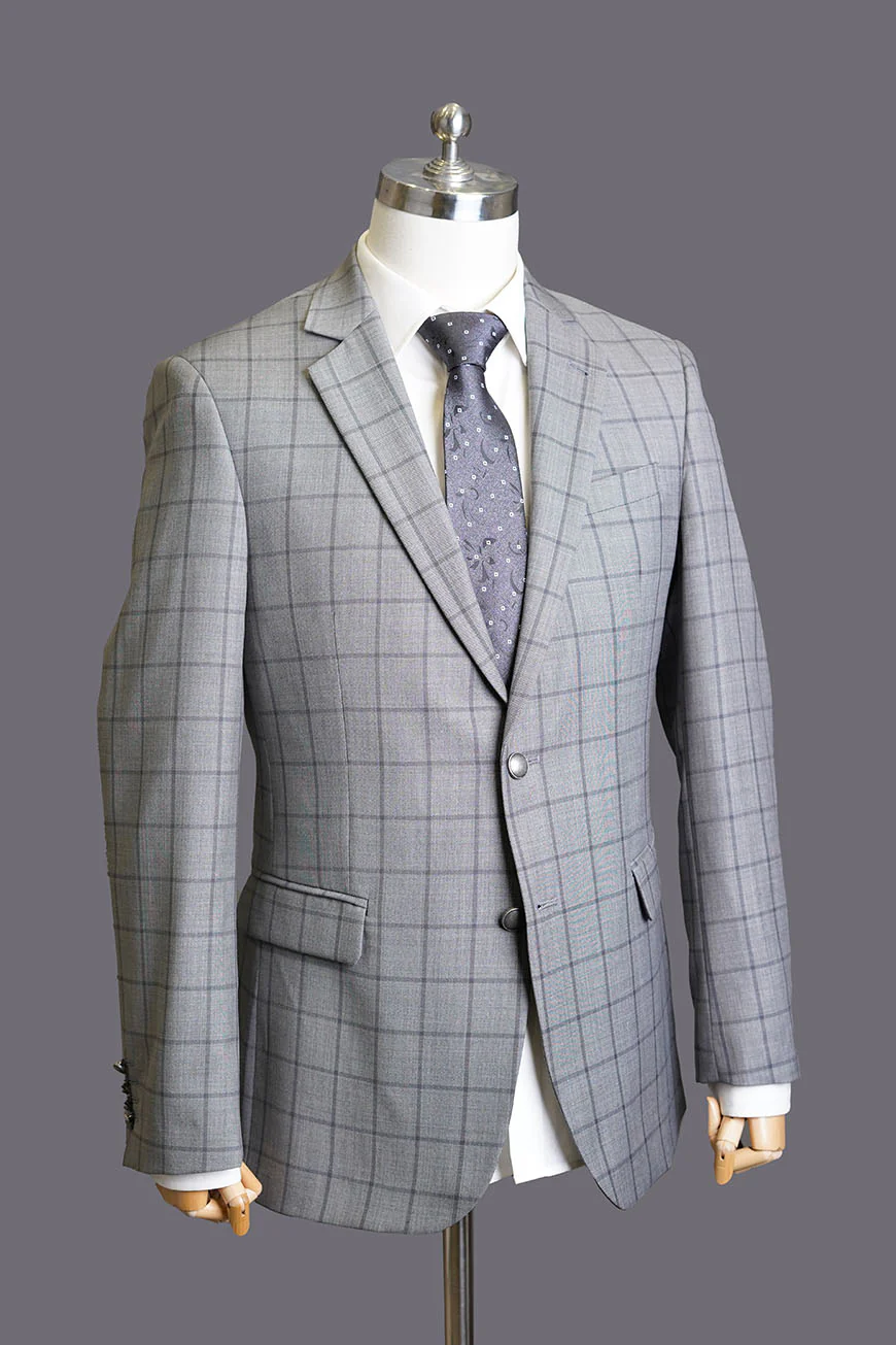 Classic Blazer - Tropical Exclusive Grey Checks