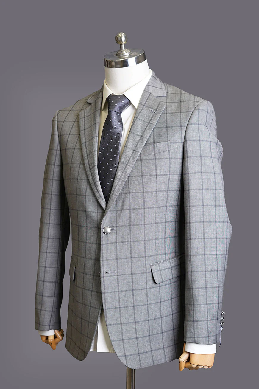 Classic Blazer - Tropical Exclusive Grey Checks - Image 2
