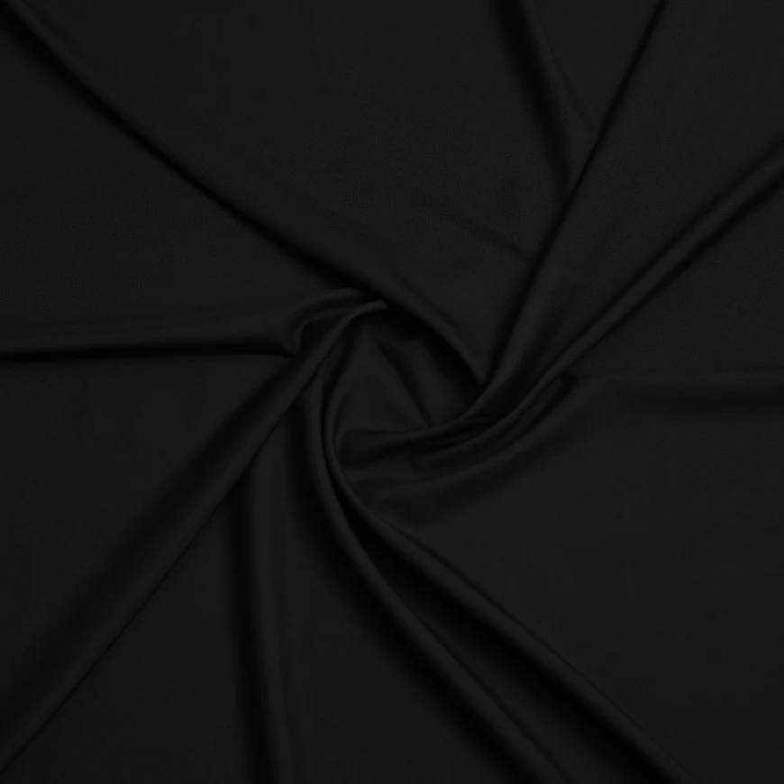 Lyla Black Plain Winter Fabric - Unstitched - Image 2
