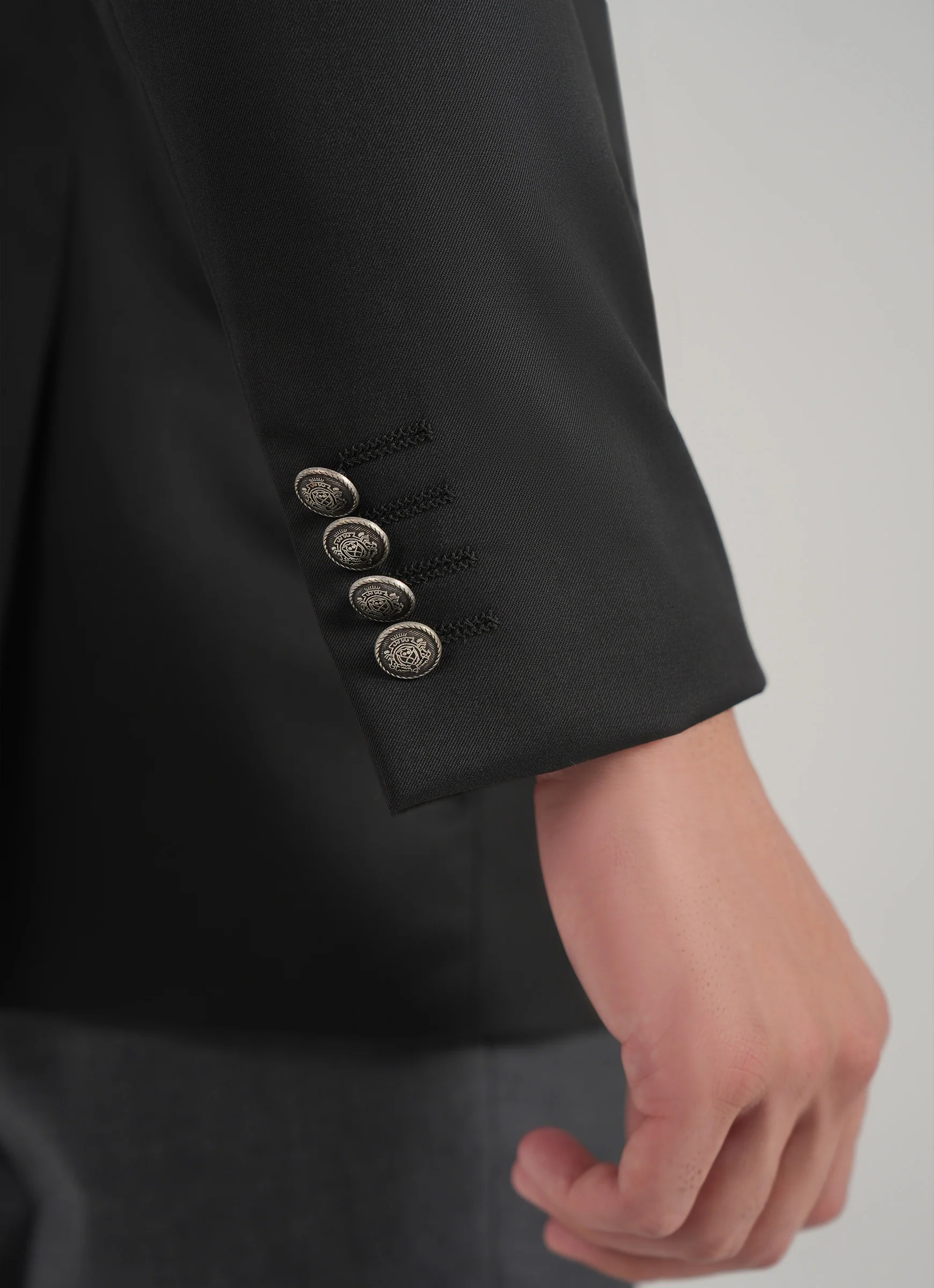 Black Formal Blazer - Gaberdine Super 100’s - Image 3