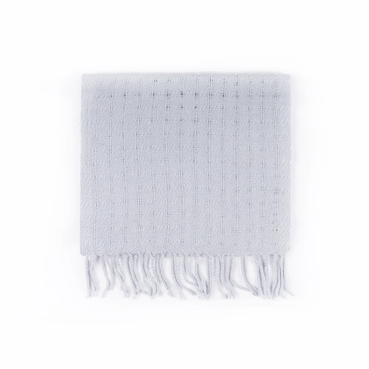 Scarf - 100% Wool Grey Plain