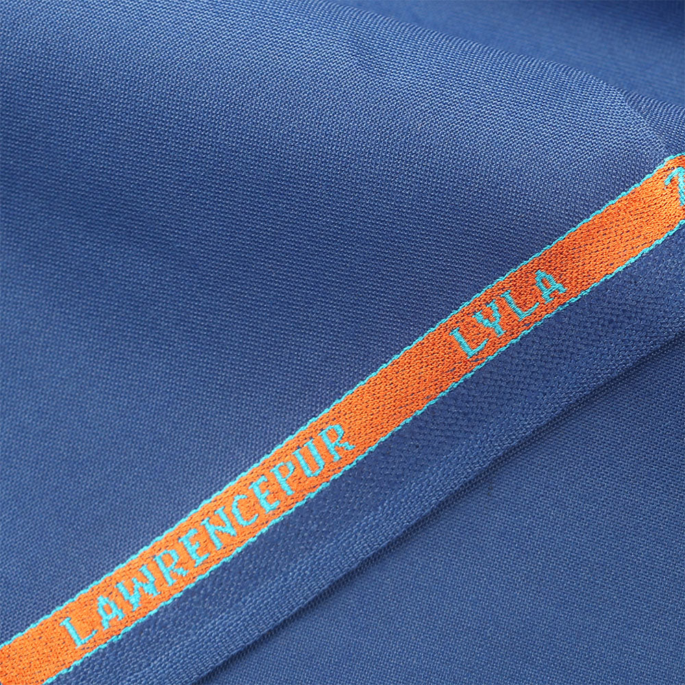 Lyla Royal Blue Plain Winter Fabric - Unstitched
