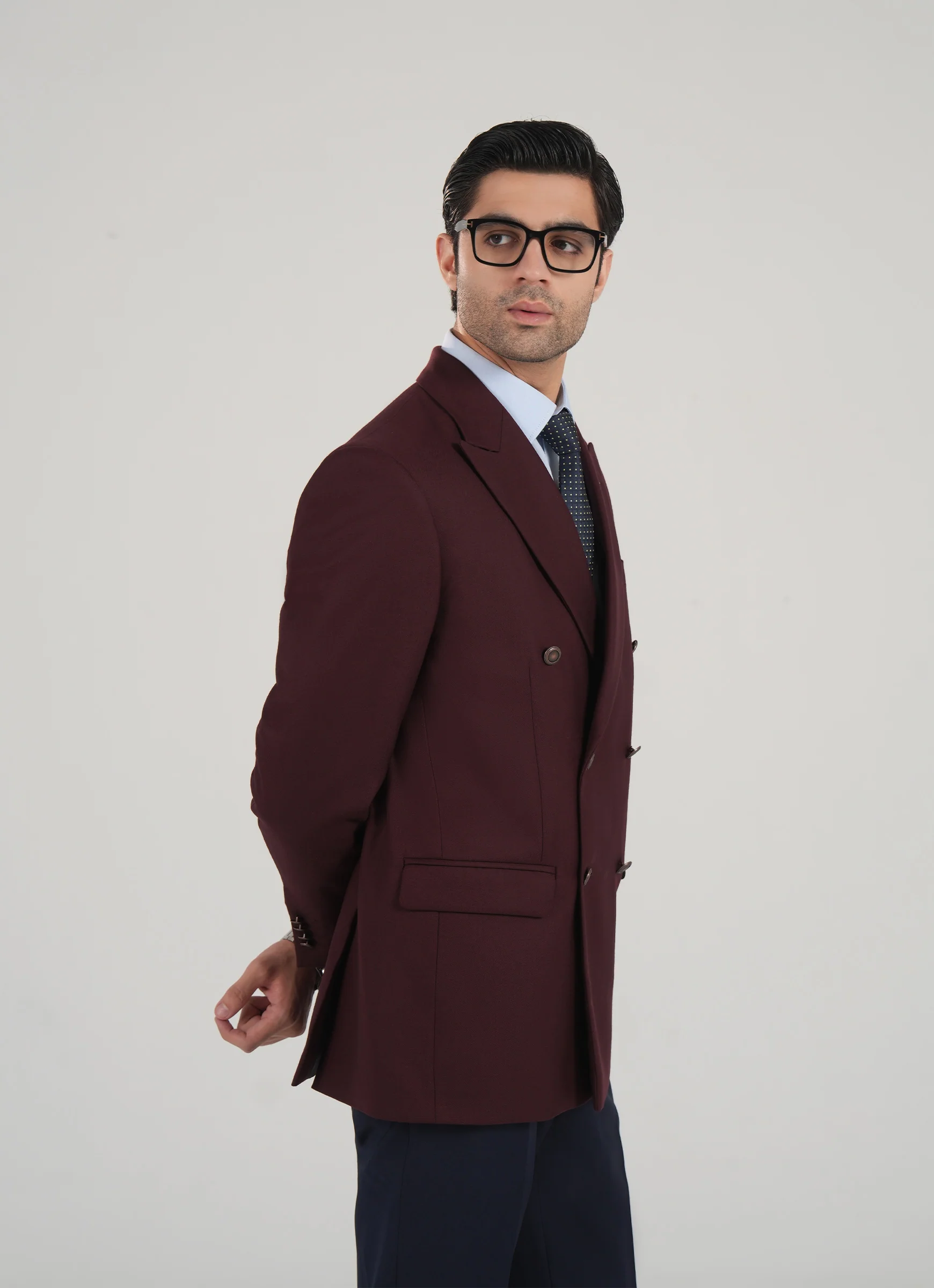 Maroon Formal Blazer - Superior Serge Super 70’s - Image 3