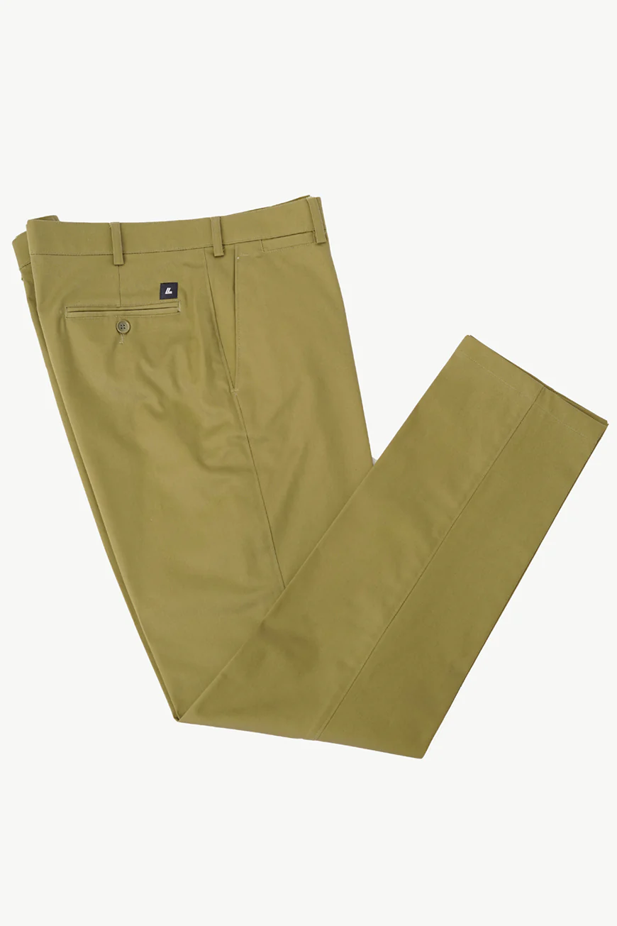 Semi Formal Trouser - Summer Classic Mehndi Plain