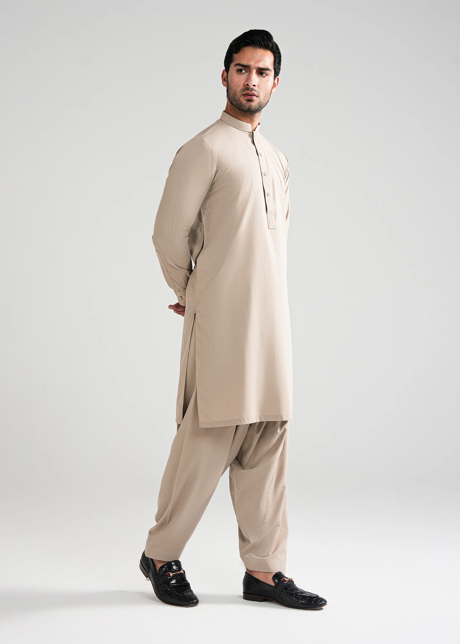 Sand Dollar Melange Kunhaar Summer Wash & Wear Shalwar Kameez - Image 3