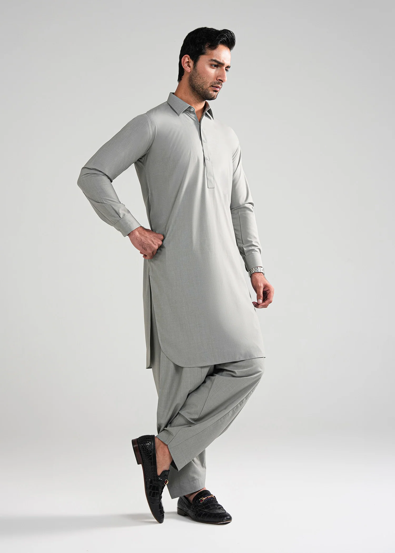 Sea Salt Kunhaar Summer Wash & Wear Shalwar Kameez - Image 4