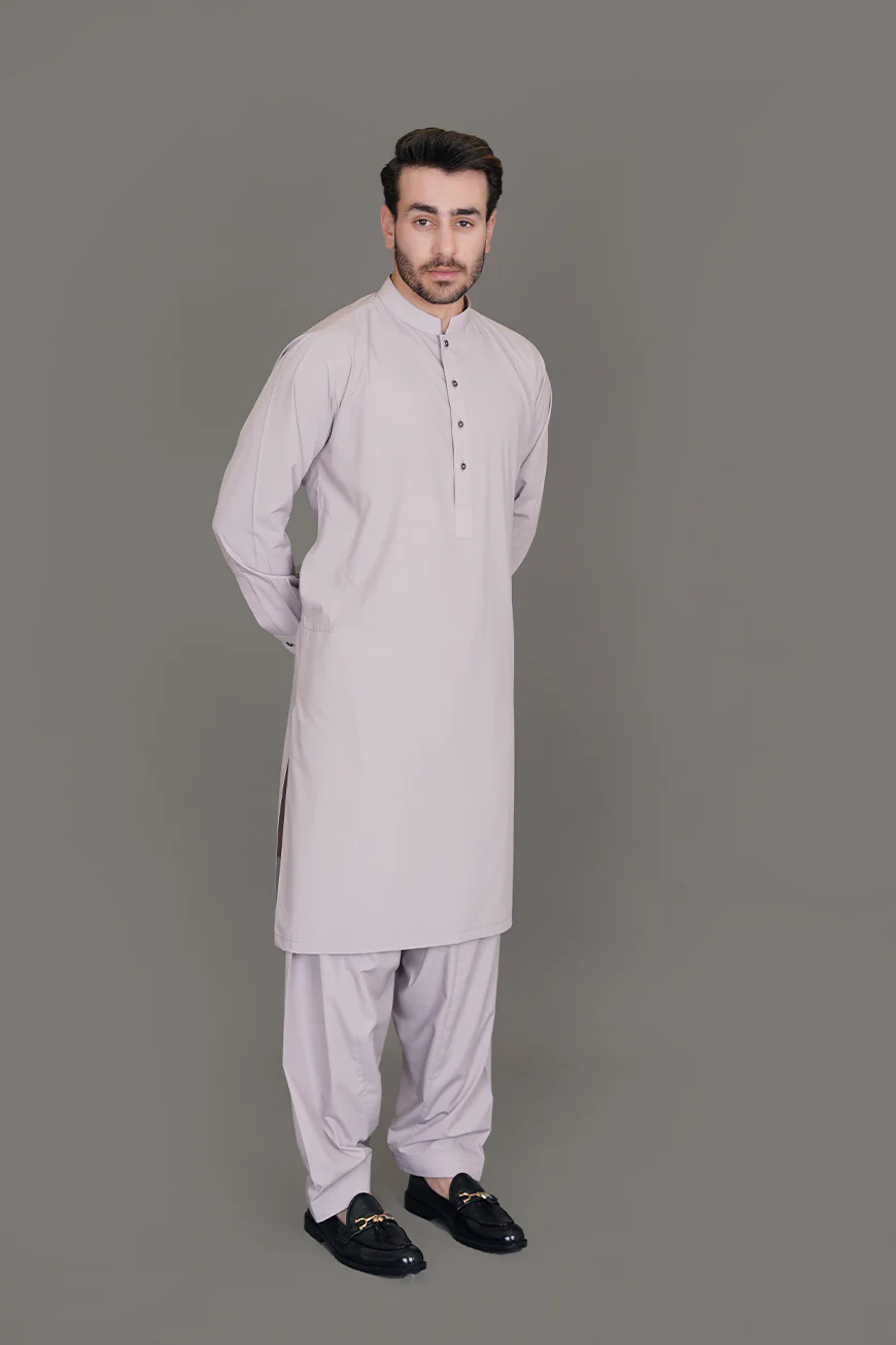 Light Pink Saltoro Summer Wash & Wear Shalwar Kameez - Image 3