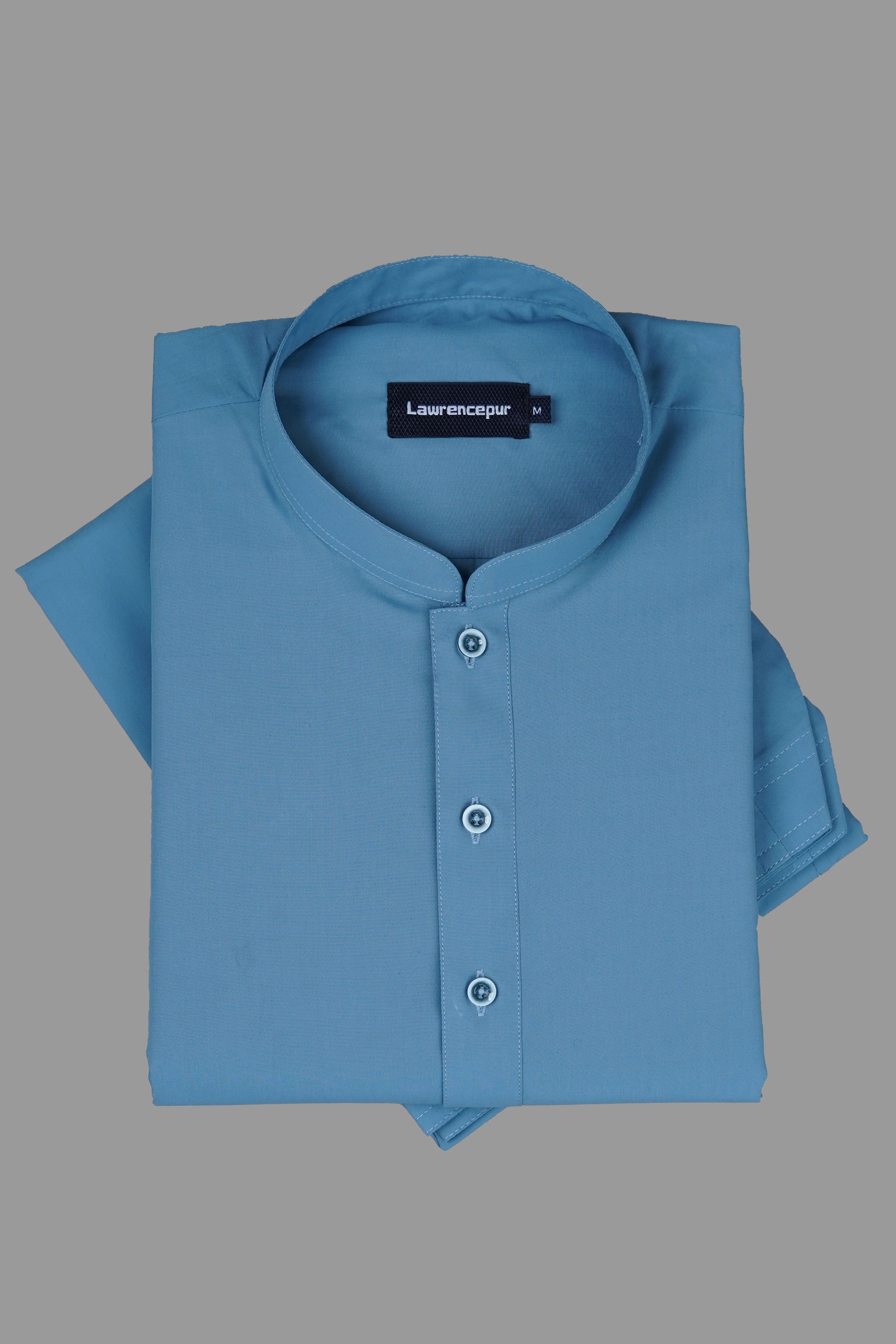 Bluish Zinc Satpara Summer Wash & Wear Shalwar Kameez - Image 2