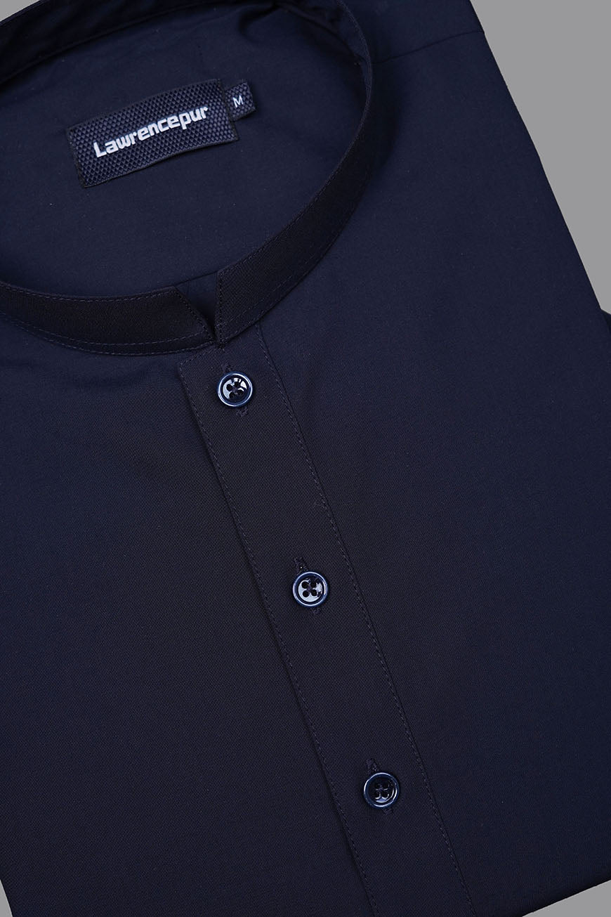 Dark Blue Satpara Summer Wash & Wear Shalwar Kameez - Image 2
