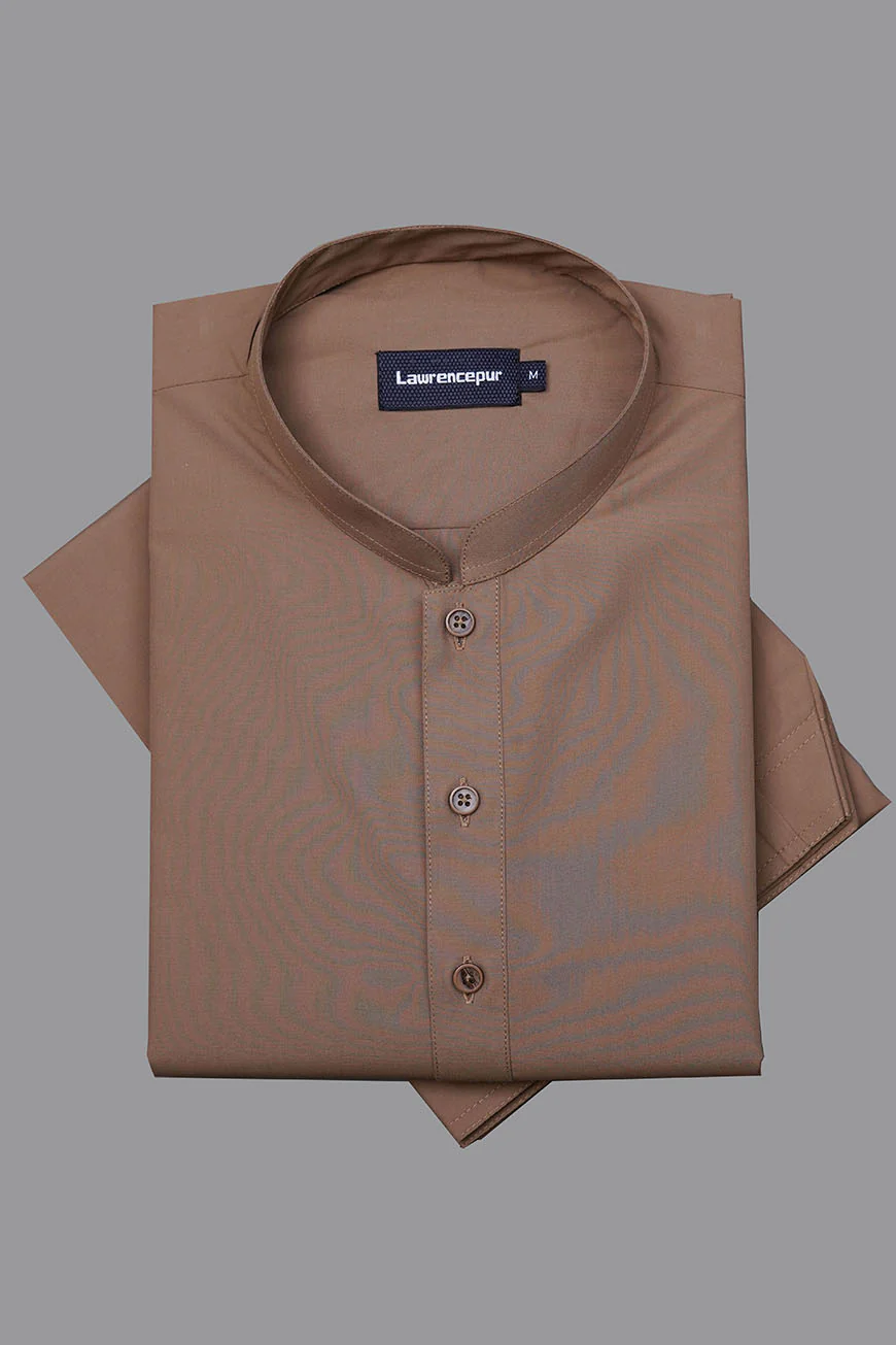 Light Brown Satpara Summer Wash & Wear Shalwar Kameez