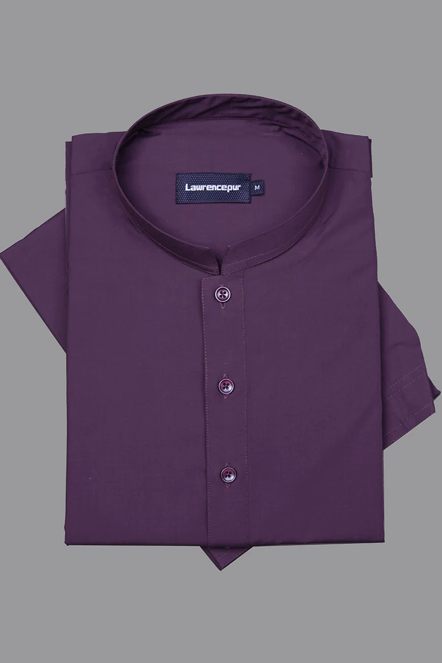 Dk Purple Satpara Summer Wash & Wear Shalwar Kameez