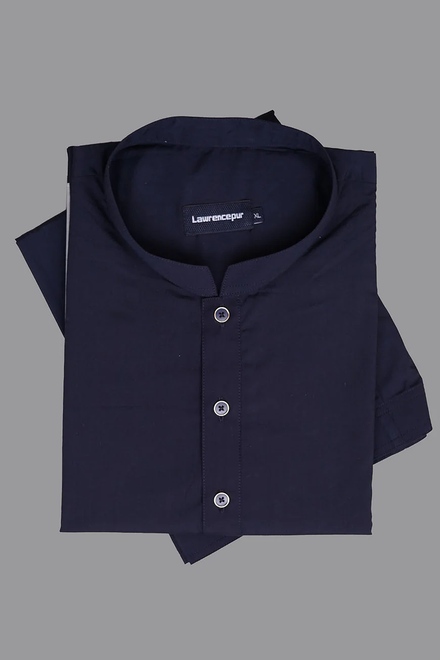 Navy Blue Plain Summer Joy Wash & Wear Shalwar Kameez