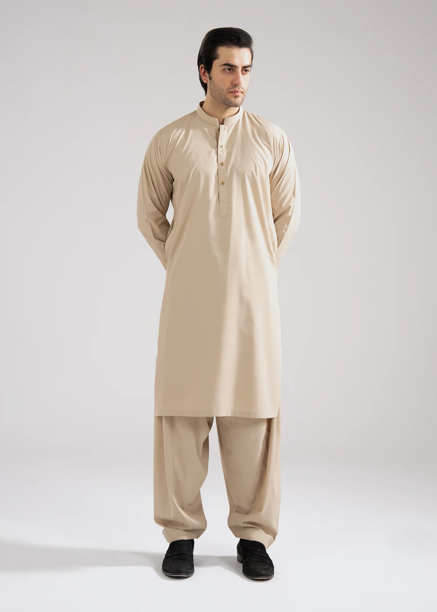 Shalwar Kameez - Summer Joy Sand Tan Plain