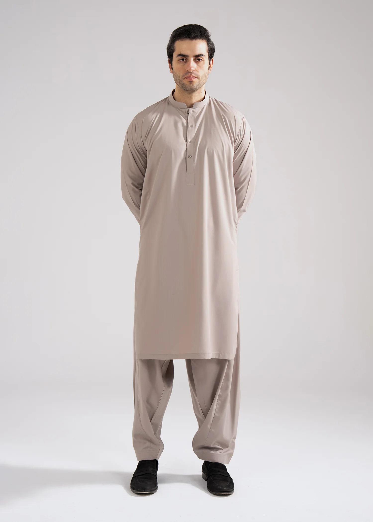 Shalwar Kameez - Summer Joy Warm Brown Plain - Image 3