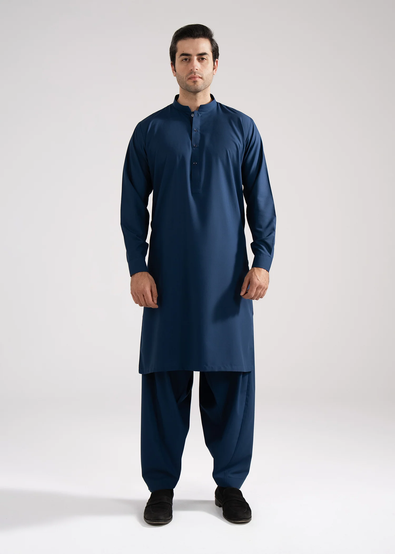 Shalwar Kameez - Summer Prime Admiral Blue Plain