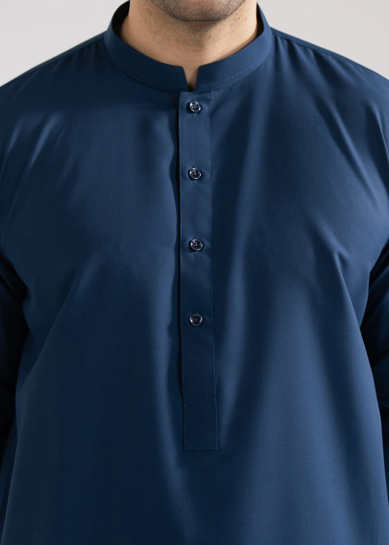 Shalwar Kameez - Summer Prime Admiral Blue Plain - Image 2