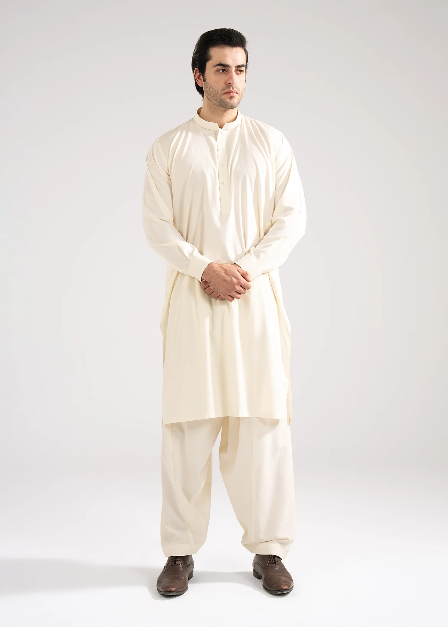 Shalwar Kameez - Summer Prime Cream Plain