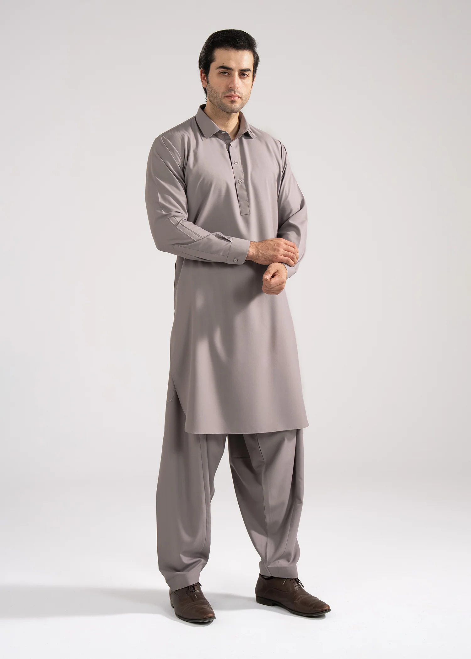 Shalwar Kameez - Summer Prime Light Grey Plain