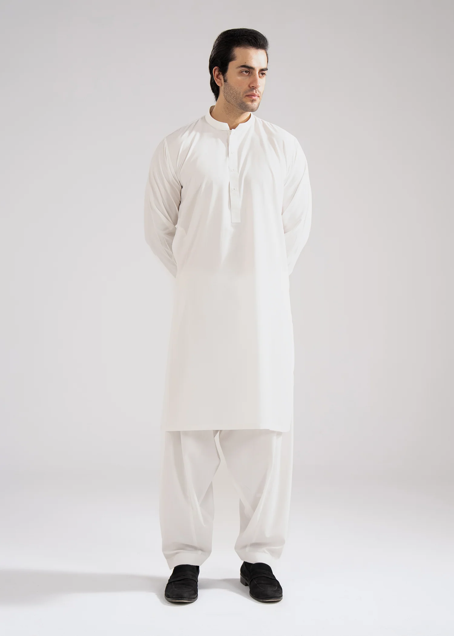 Shalwar Kameez - Summer Prime Off White Plain