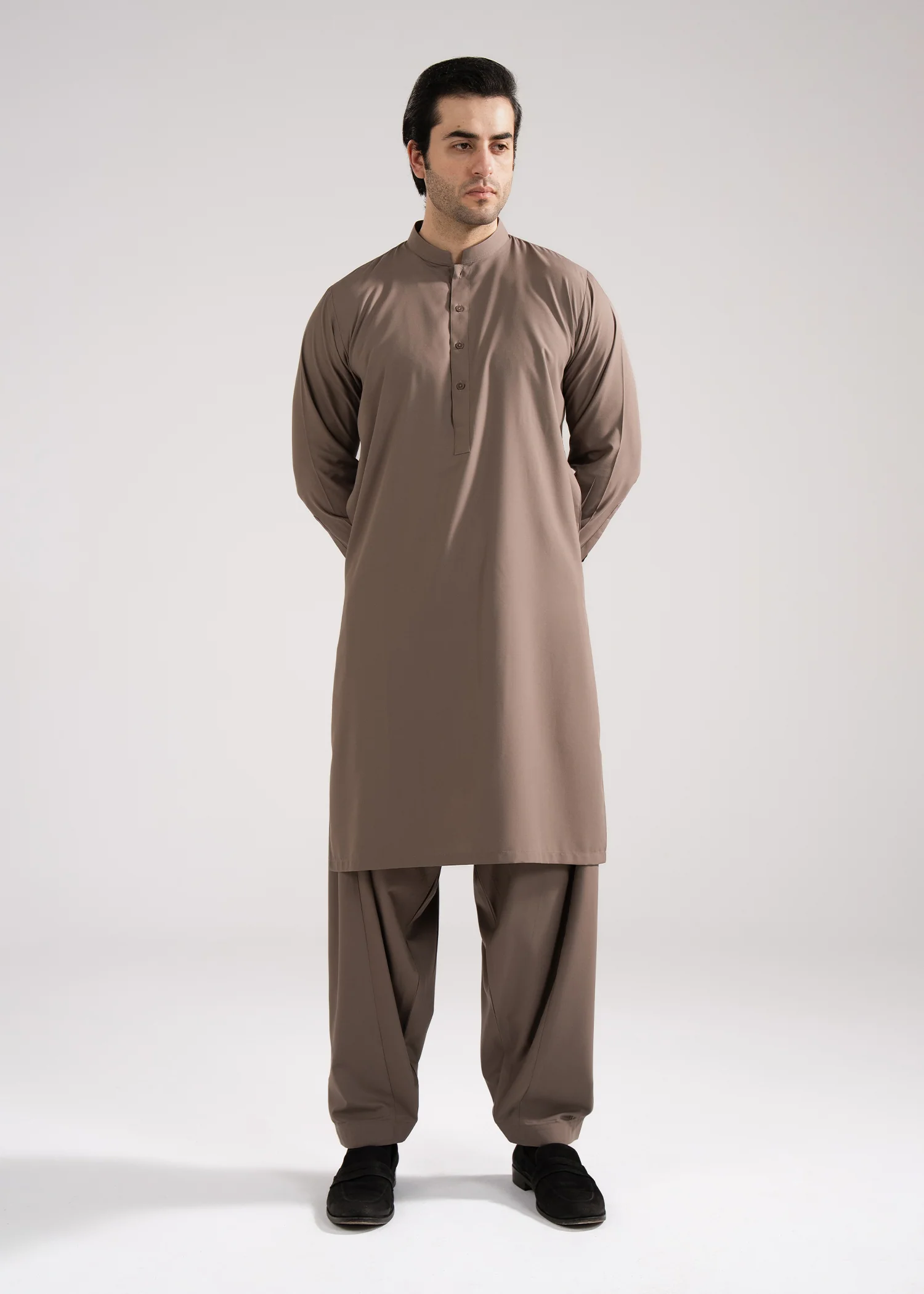Shalwar Kameez - Summer Prime Sand tan Plain