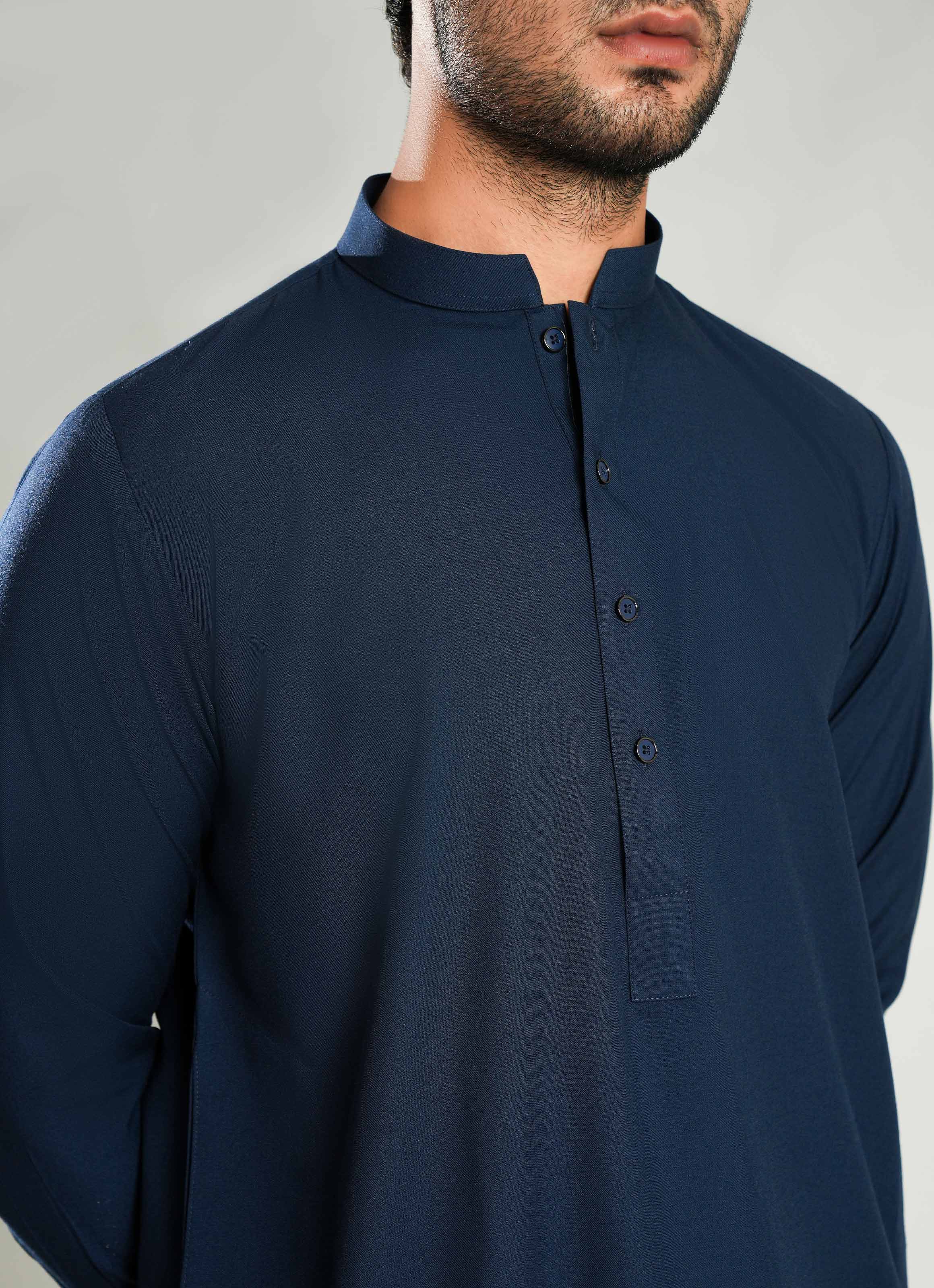 Shalwar Kameez - Zhob Blue Plain - Image 3