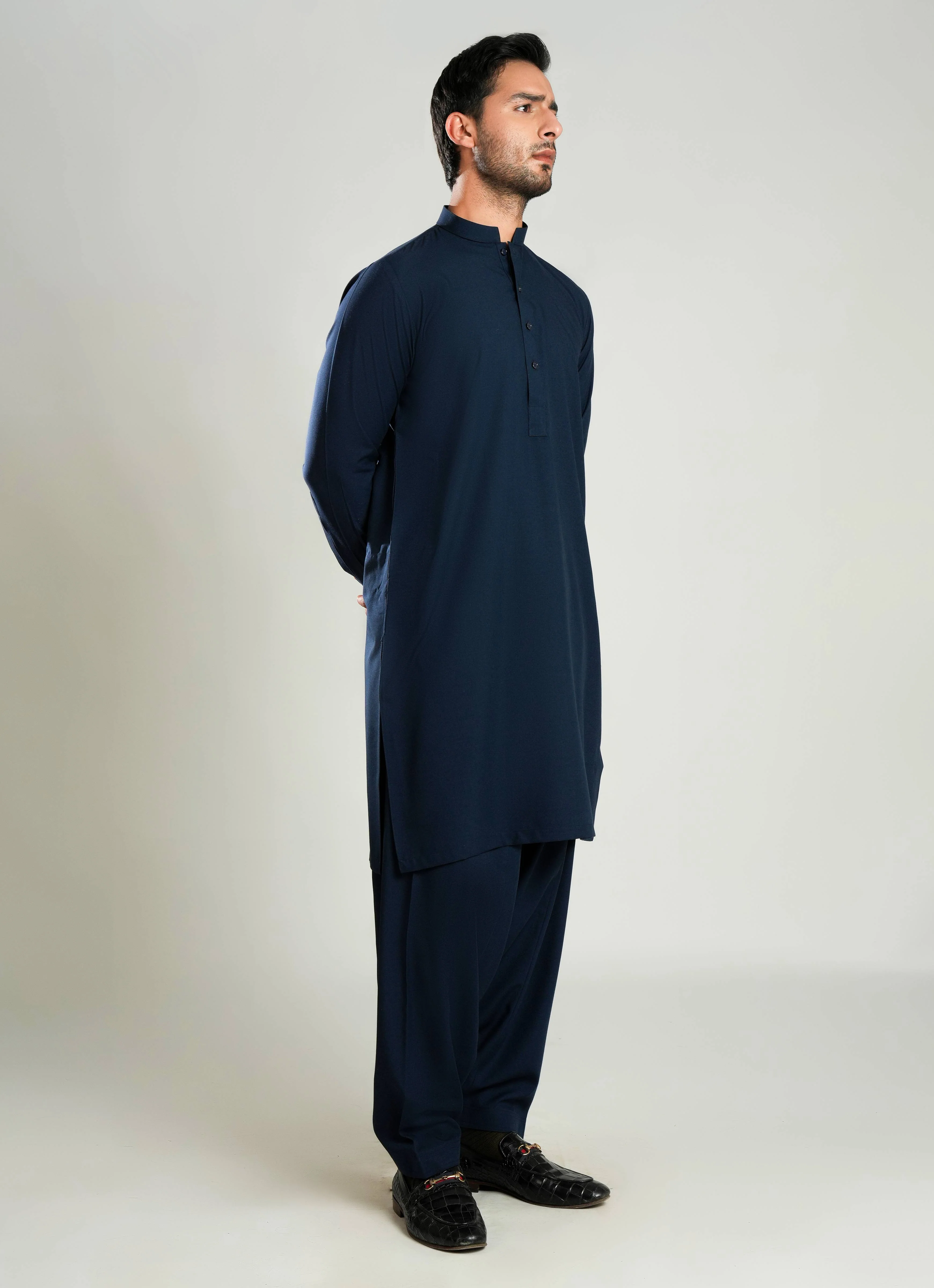 Shalwar Kameez - Zhob Blue Plain - Image 4
