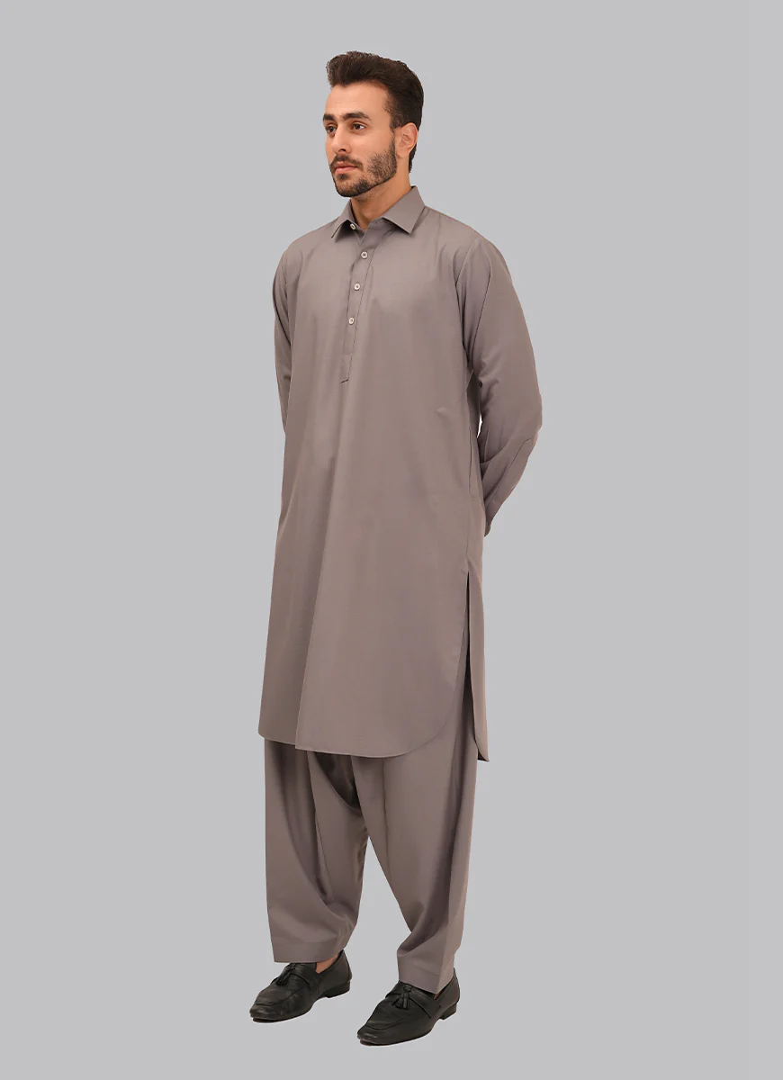 Shalwar Kameez - Zhob Grey Plain - Image 2