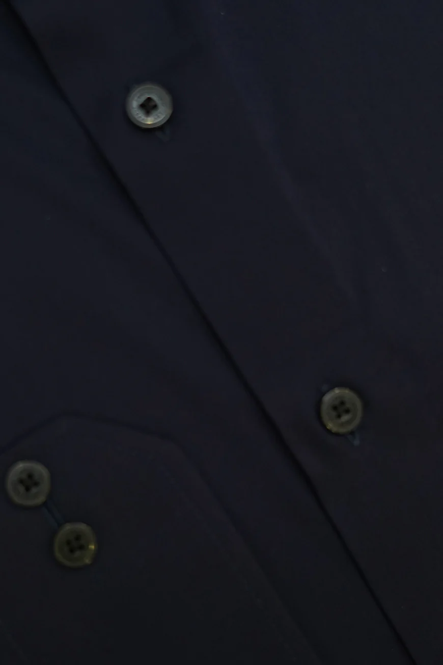 Formal Shirt - Alpha Black Plain Regular Fit - Image 3
