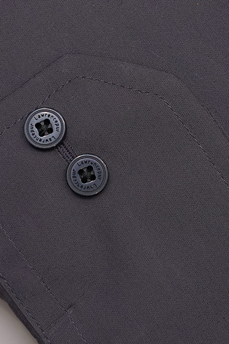Formal Shirt - Alpha Dark Grey Plain Regular Fit - Image 3