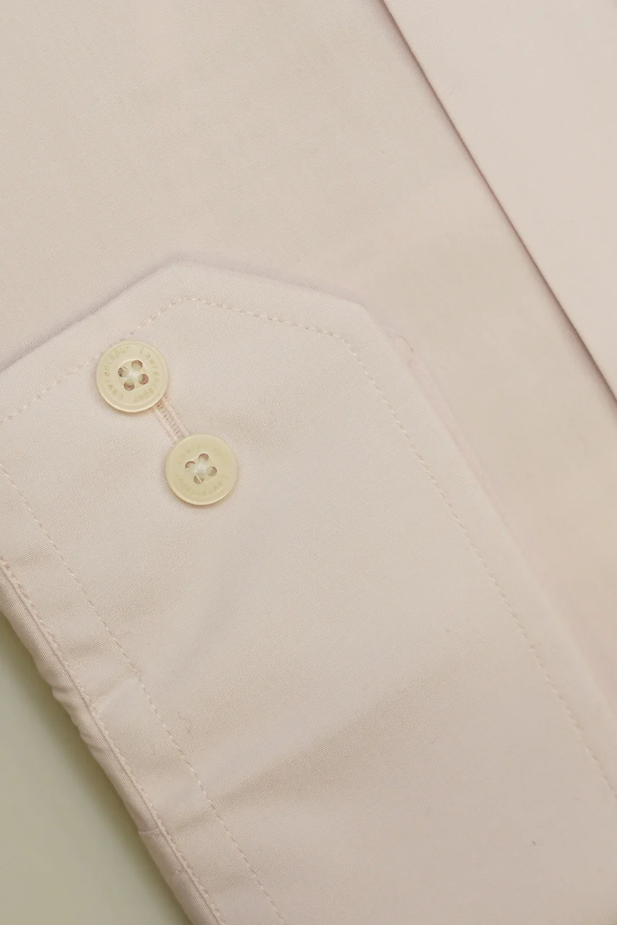 Formal Shirt - Alpha Pink Plain Regular Fit - Image 3