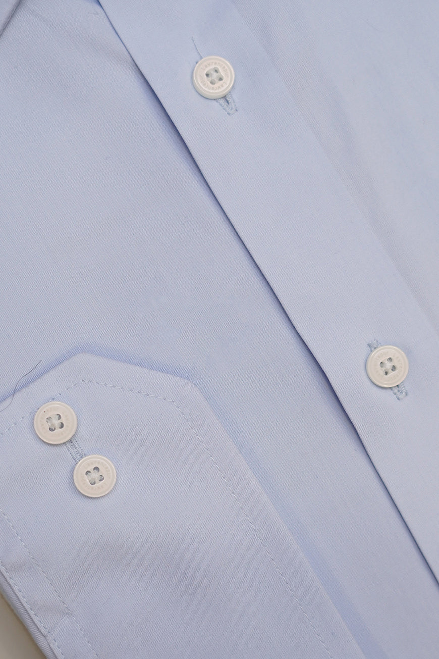 Formal Shirt - Alpha Sky Blue Plain Regular Fit - Image 6