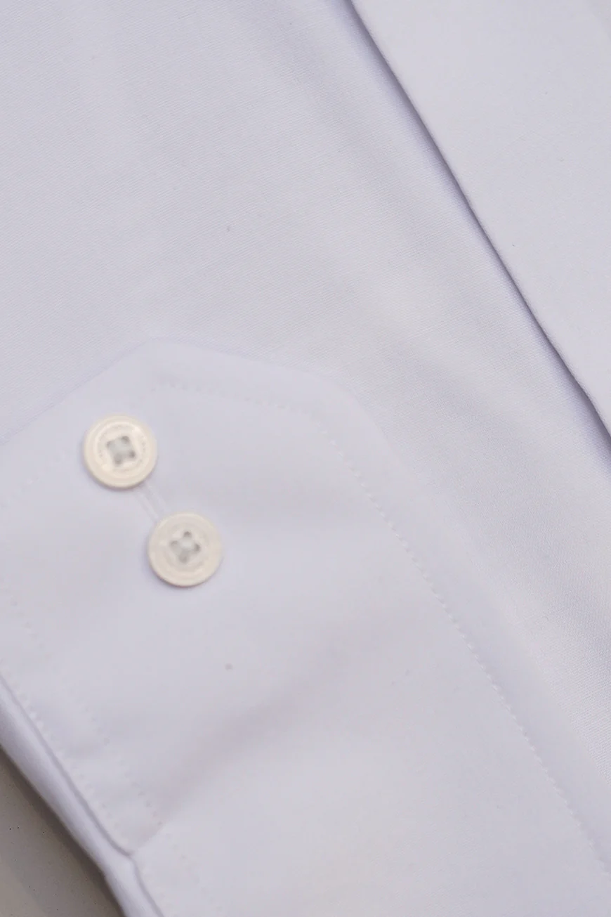 Formal Shirt - Summer Prime White Plain Regular Fit - Image 3
